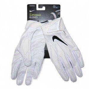 Nike Superbad Football Gloves White PGF873-102 Men’s Size Large